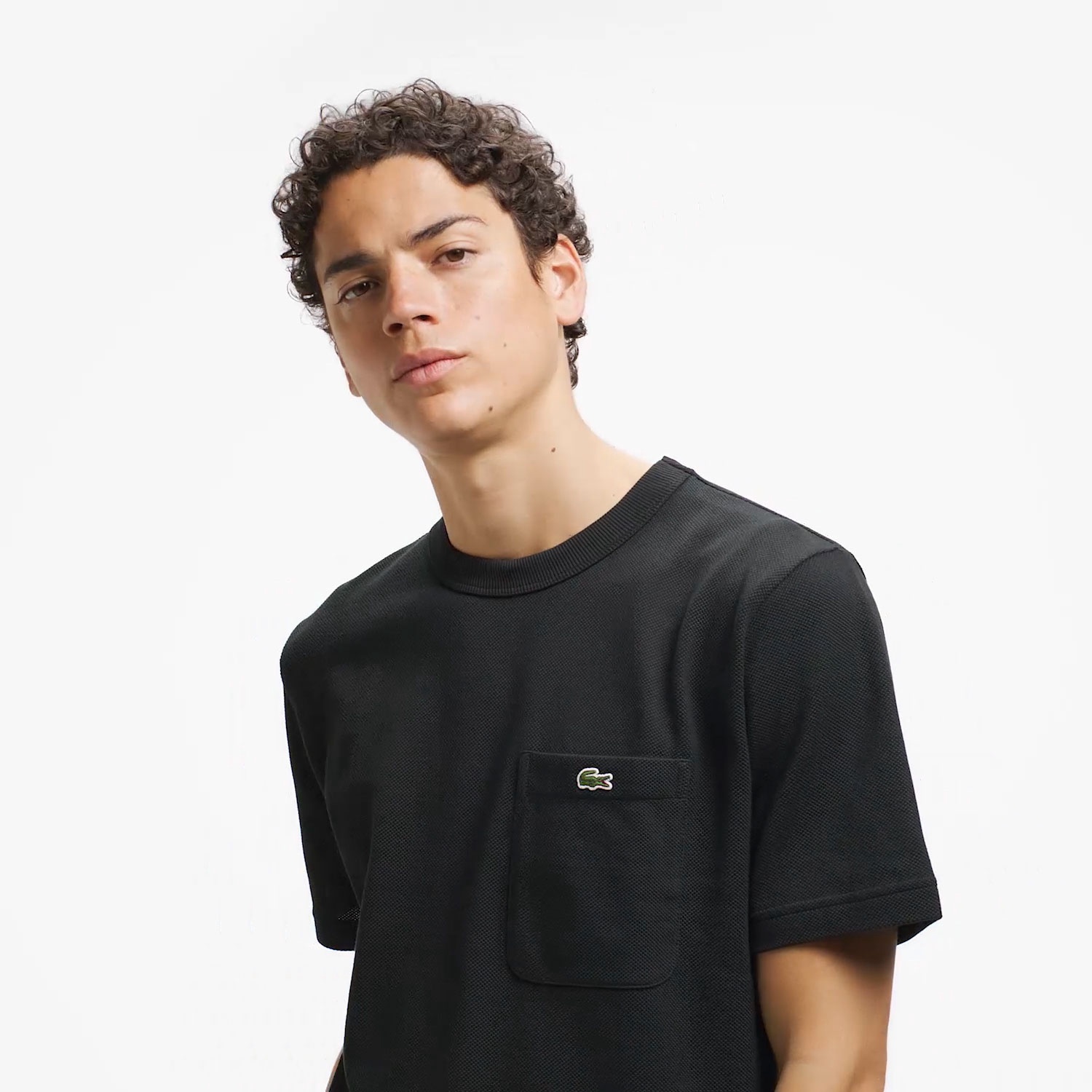 鹿の子地ポケット半袖Tシャツ