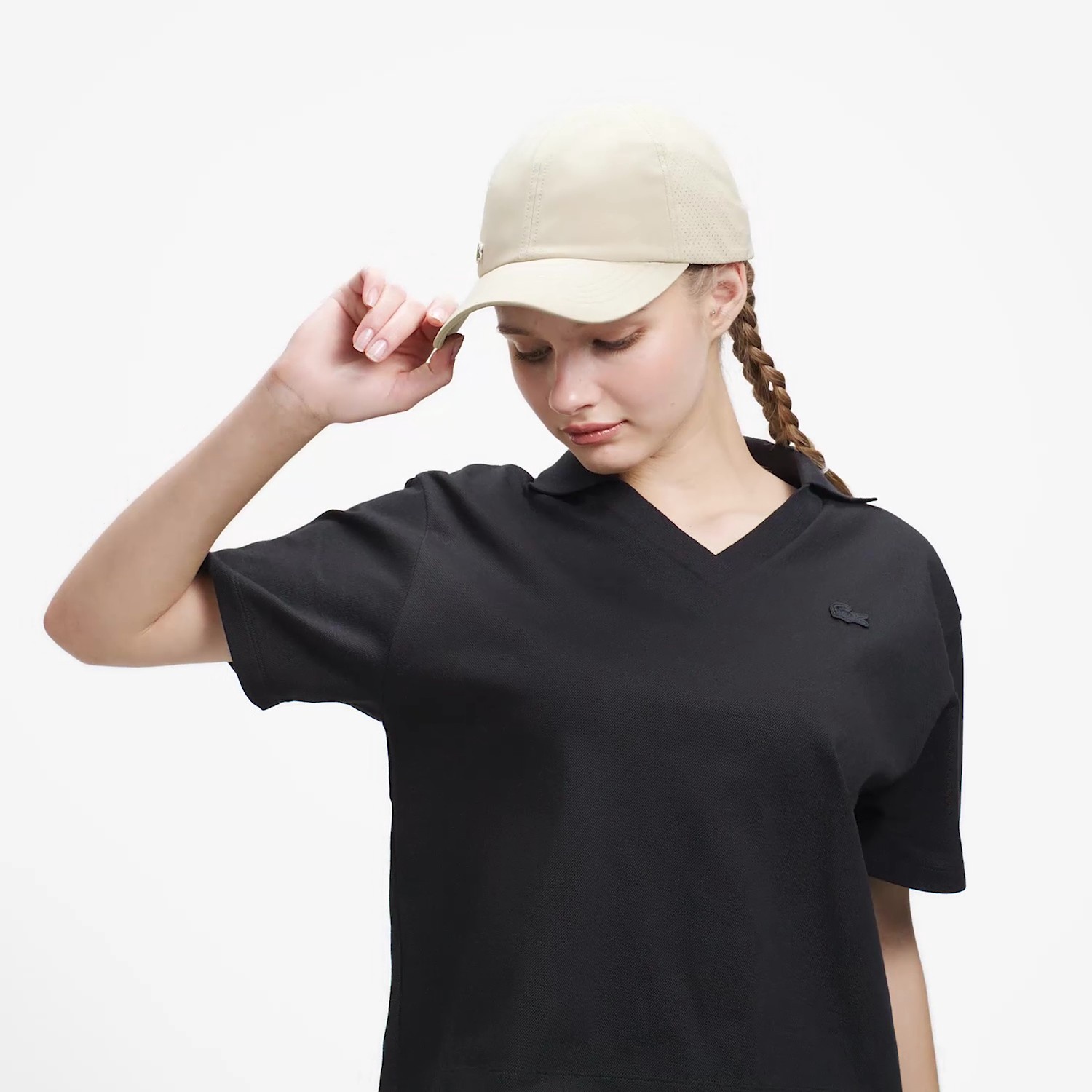 鹿の子地サッカーシャツ