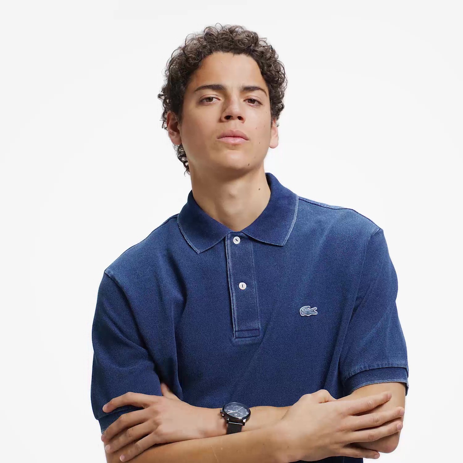 インディゴ ポロシャツ