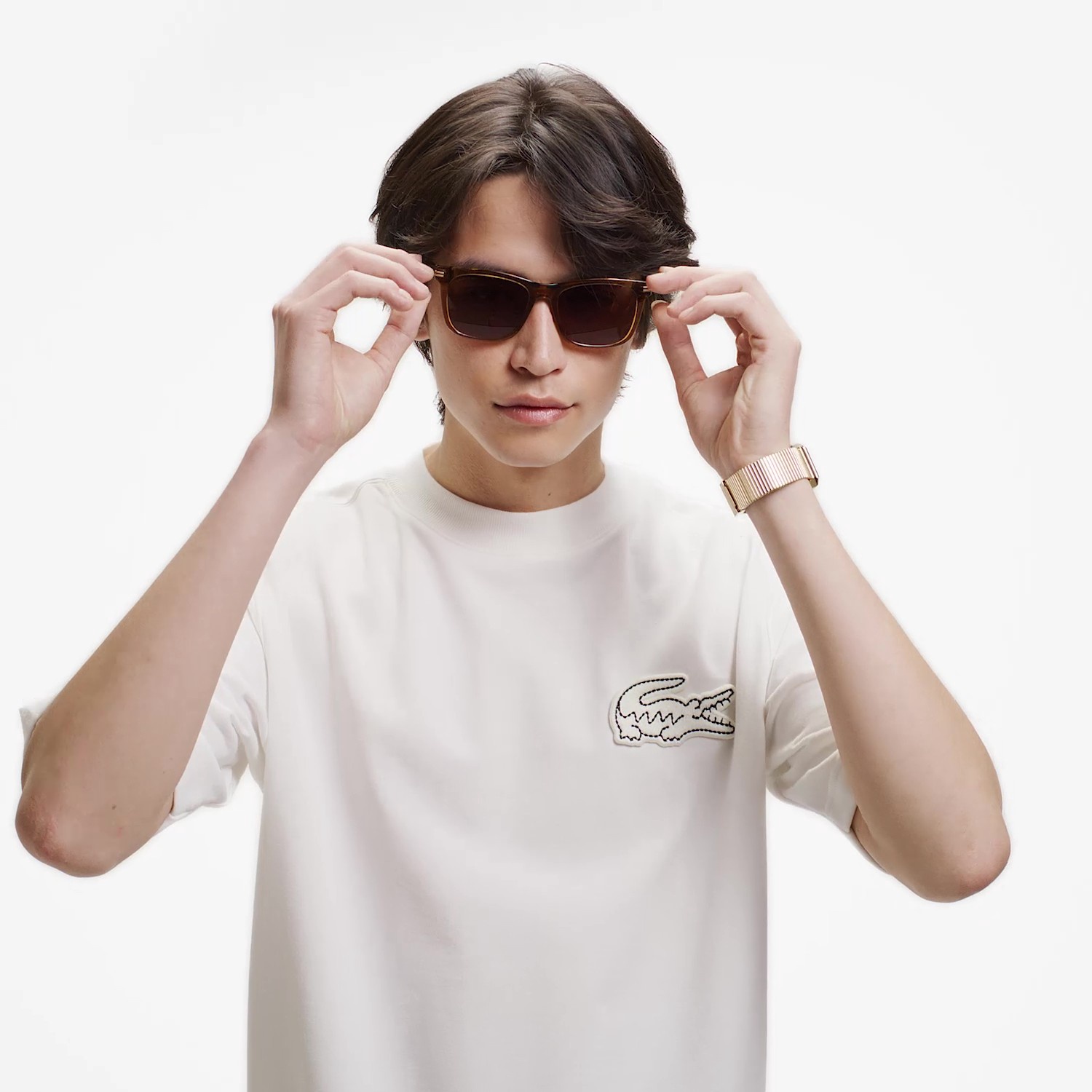 オーバーサイズクロックエンブレムスウェットTシャツ