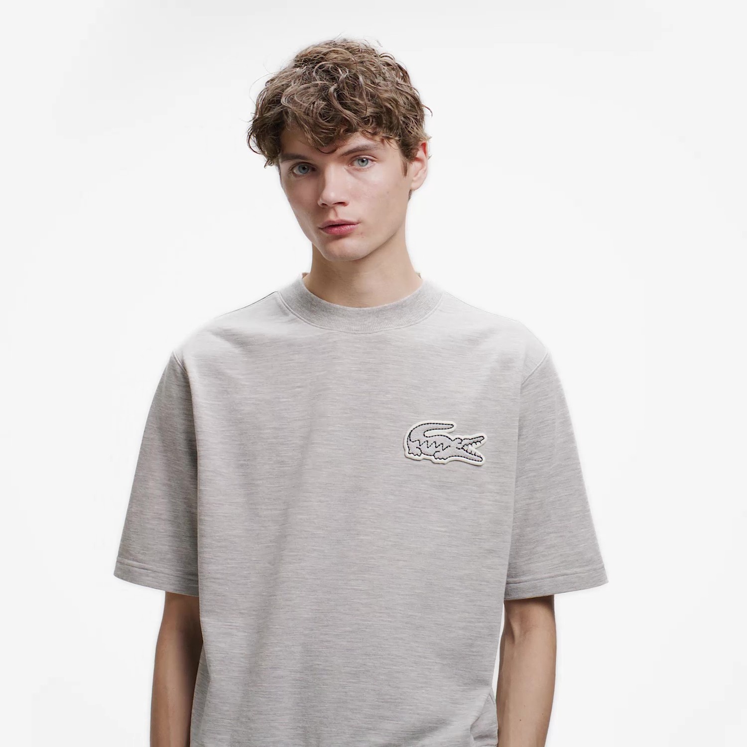 オーバーサイズクロックエンブレムスウェットTシャツ