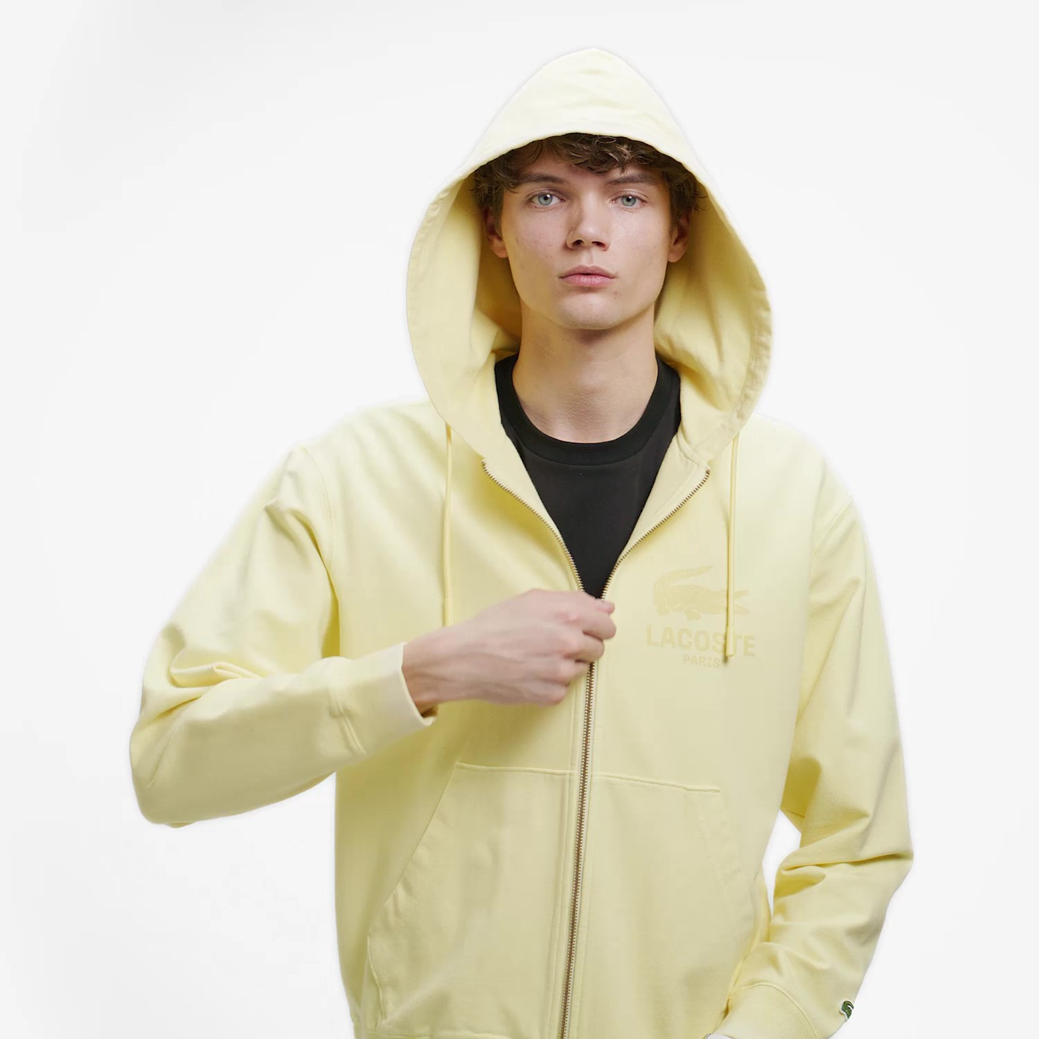 ビンテージエフェクト ロゴジップフーディー