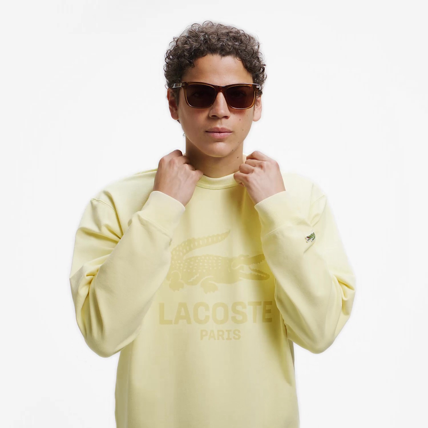 ビンテージエフェクト ロゴクルーネックスウェット