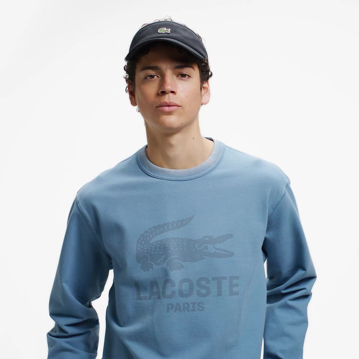 ビンテージエフェクト ロゴクルーネックスウェット