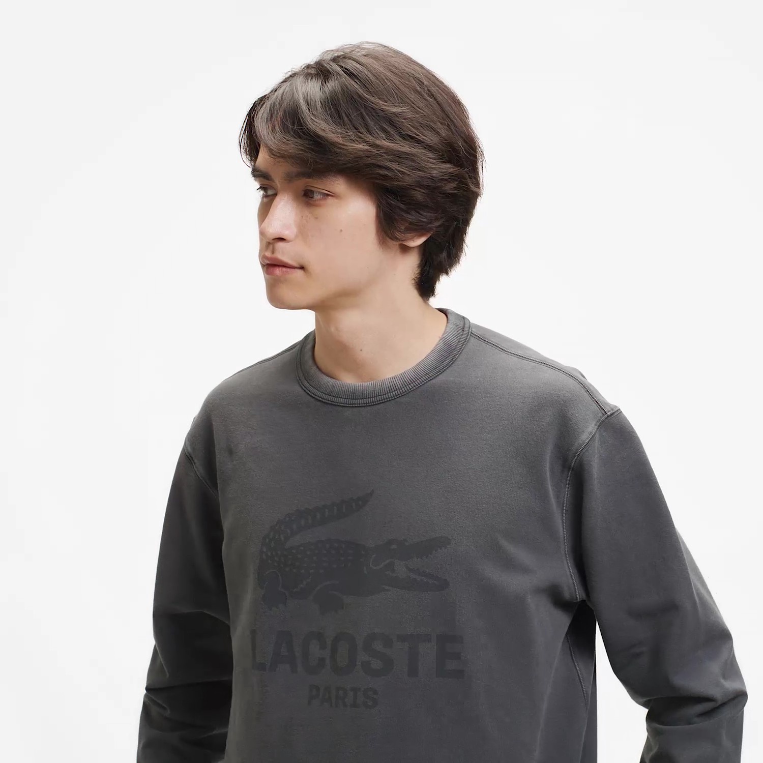 ビンテージエフェクト ロゴクルーネックスウェット