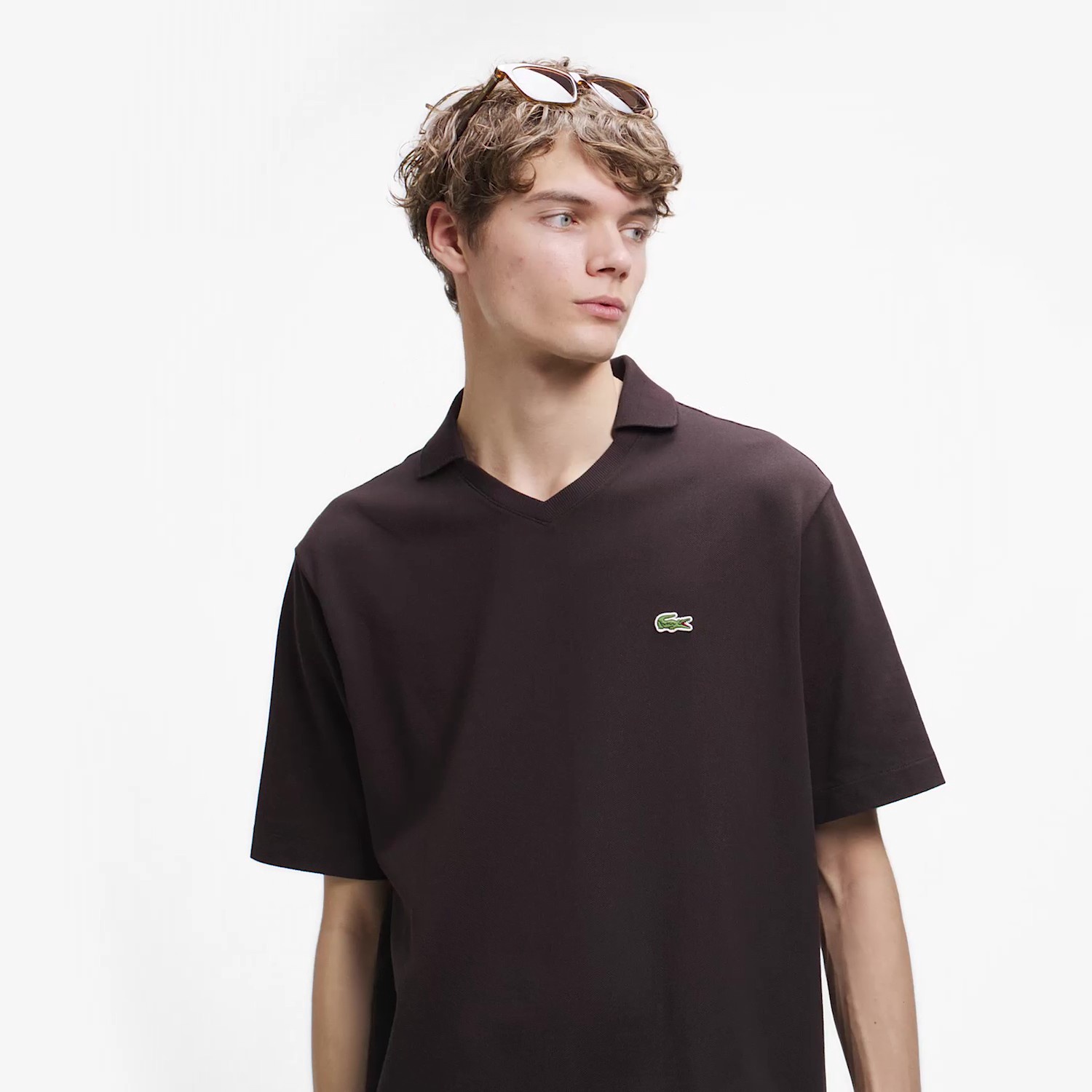 L.12.12アレンジ スキッパーネックポロシャツ