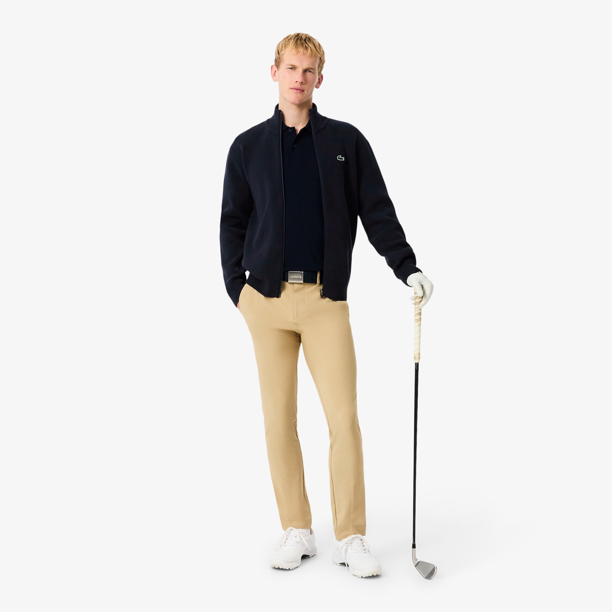 コットンブレンドジップアップセーター AH4811 - ラコステ（LACOSTE