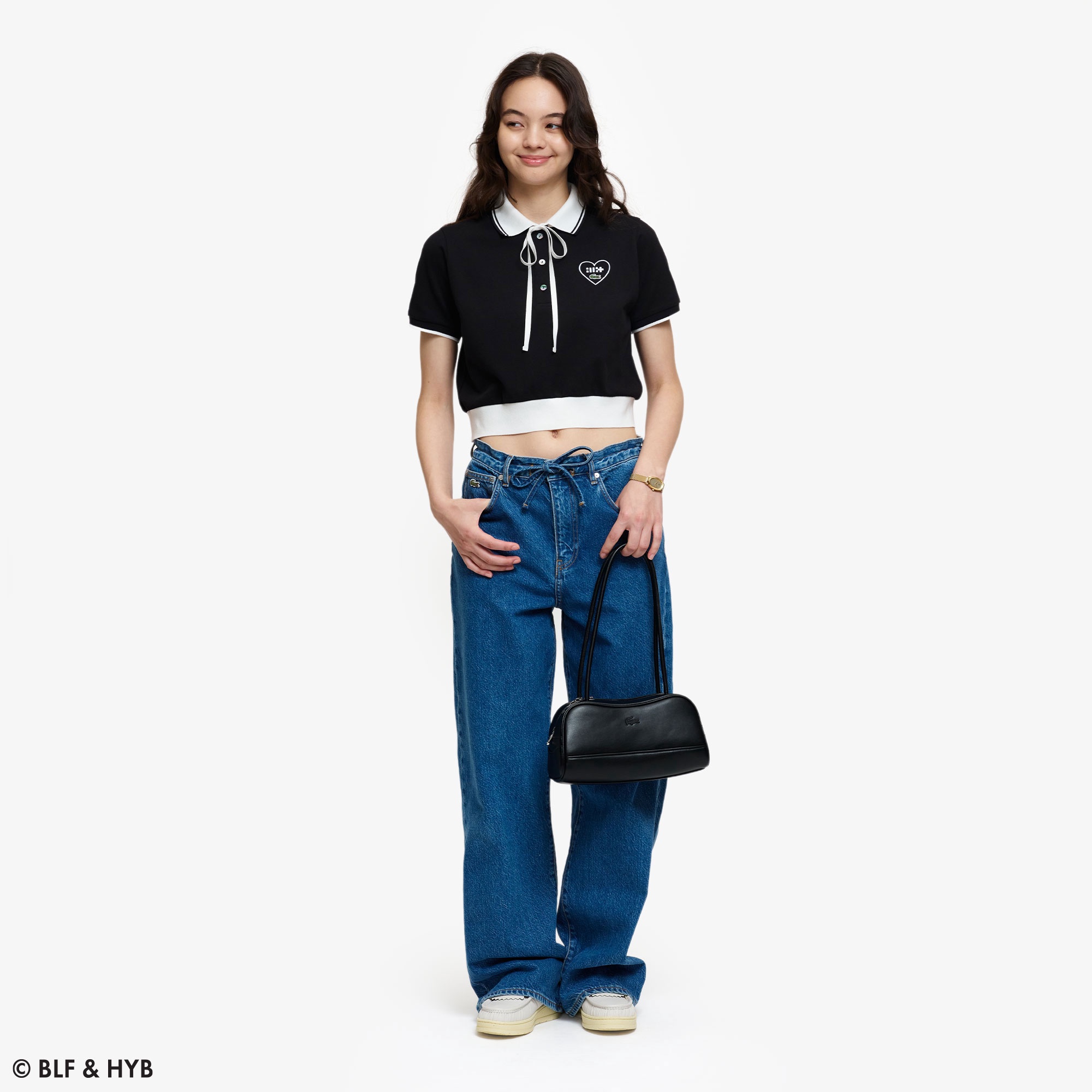 ロゴ刺繍クロップドリボン ポロシャツ PFIL01J - ラコステ（LACOSTE