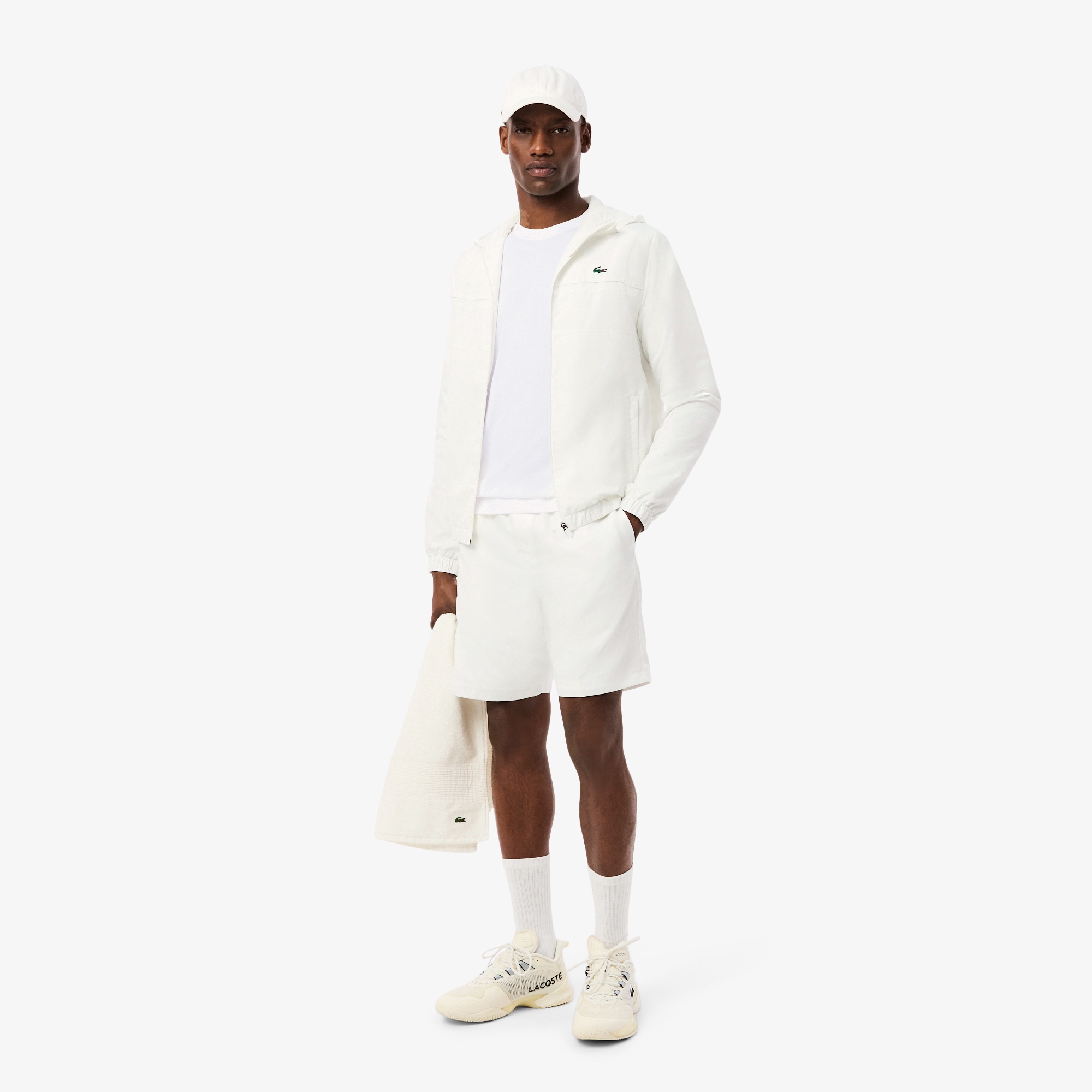 【Lacoste】Tape T-Shirt ラコステ Tシャツ L.12.12アレンジ ガゼット付き鹿の子地Tシャツ TH2784