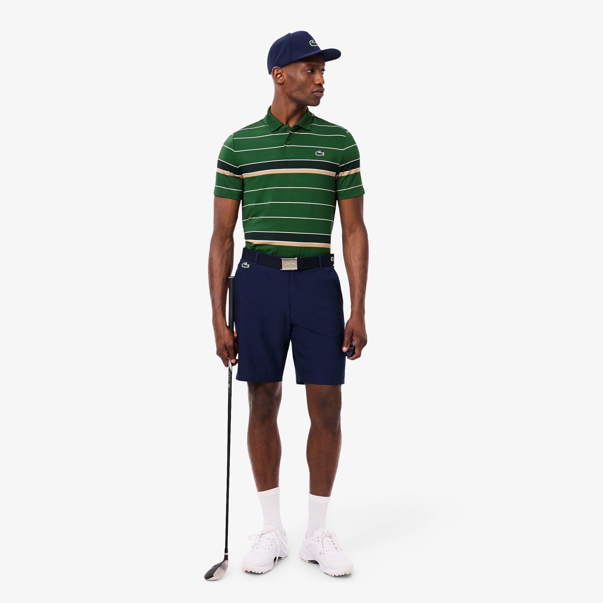 【グリーン】ウルトラドライボーダーゴルフポロシャツ ウルトラドライボーダーゴルフポロシャツ DH4801 - ラコステ（LACOSTE