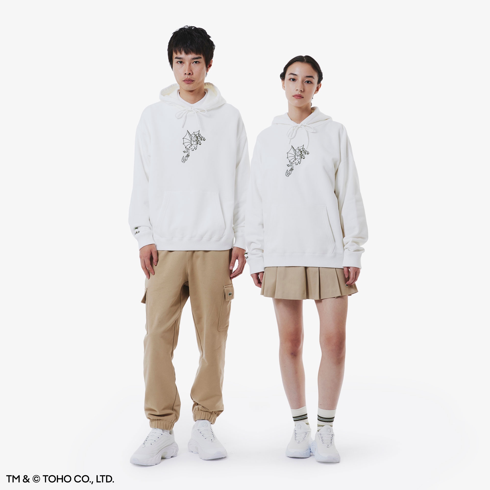 【新品】ゴジラ ラコステ コラボTシャツ キングギドラ FR:4 lacoste ゴジラ』とラコステがコラボ。Tシャツやフード付きスウェット