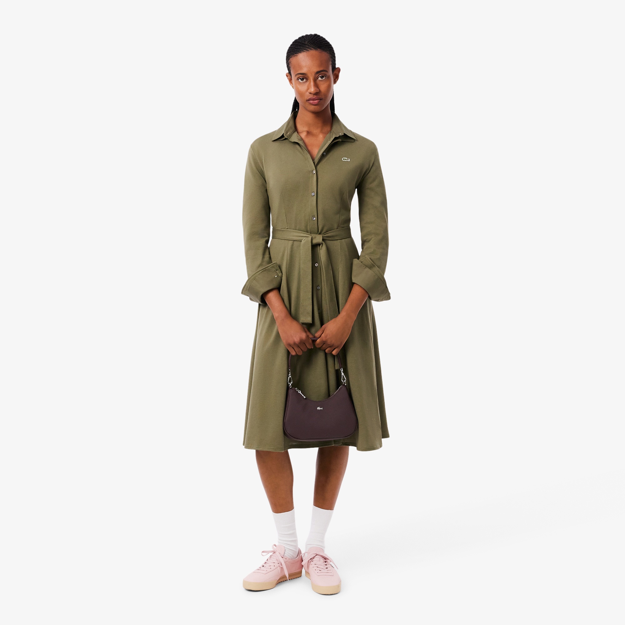 鹿の子地ポロカラーシャツドレス EF5299 - ラコステ（LACOSTE）公式