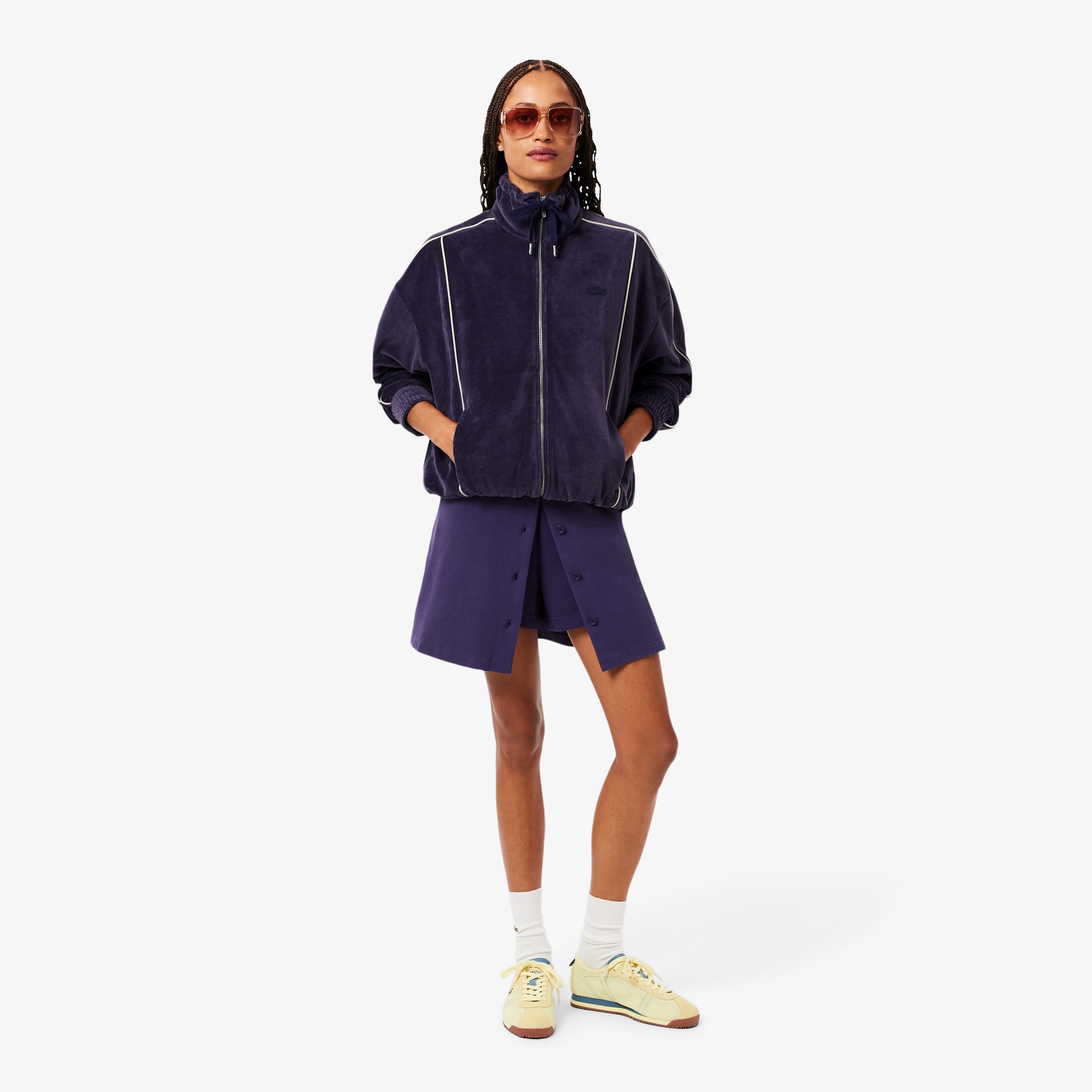 LACOSTE LIVE ベロア ブルゾン ジャケット トラックジャケット LACOSTE｜ベーシックトラックジャケット | Rakuten Fashion(楽天