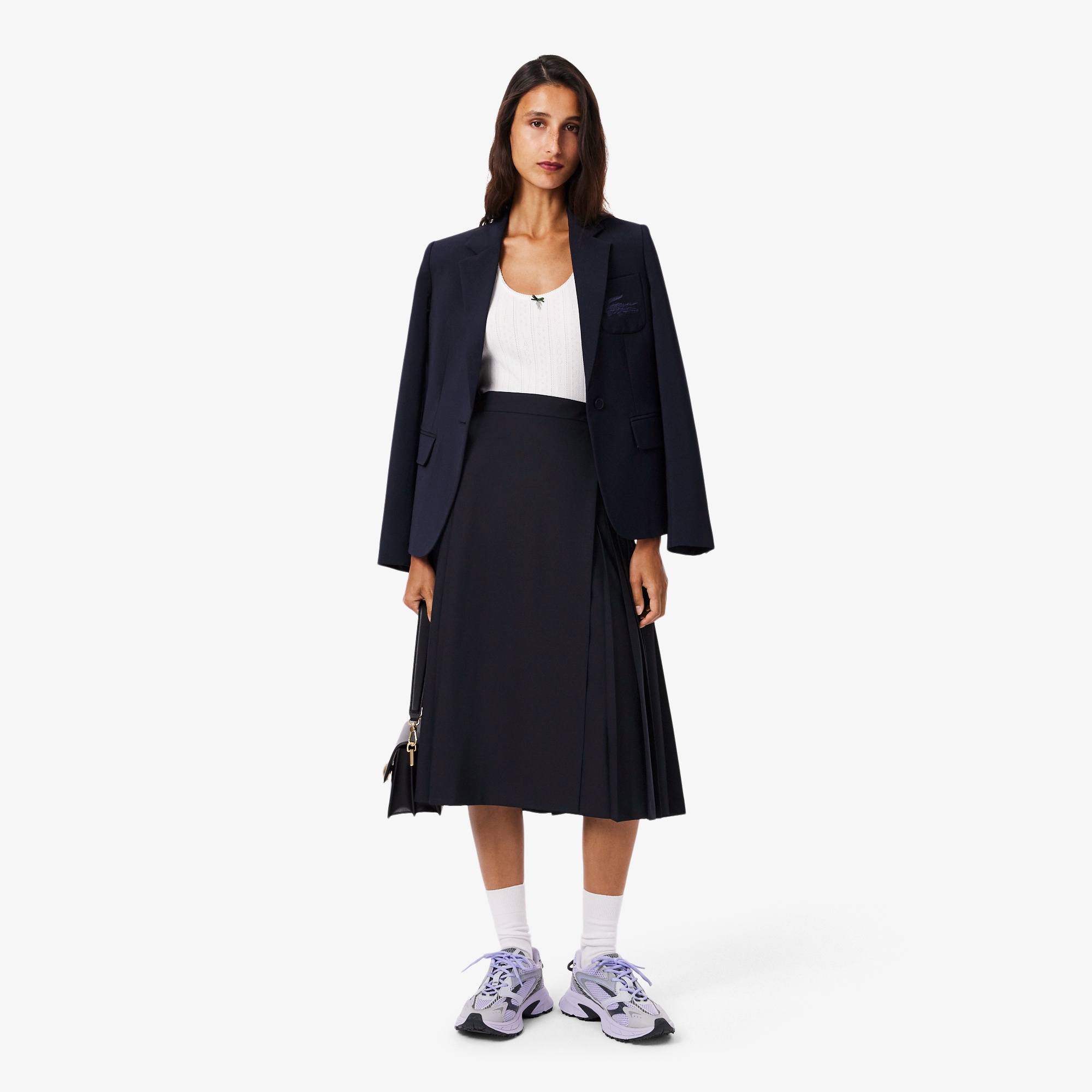 ブレンドウールプリーツラップスカート JF5406 - ラコステ（LACOSTE