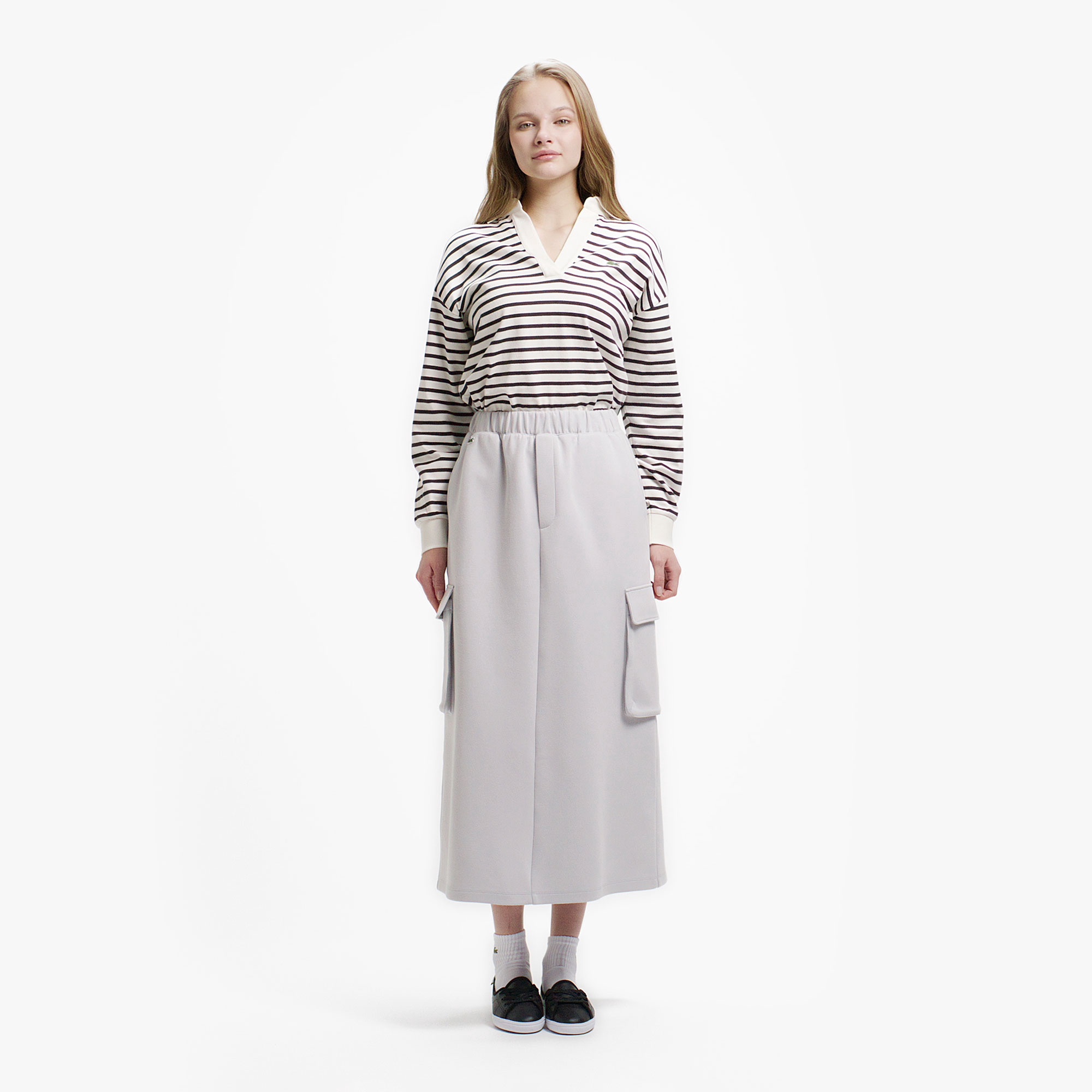 ダブルフェイスジャージカーゴスカート JF9462 - ラコステ（LACOSTE