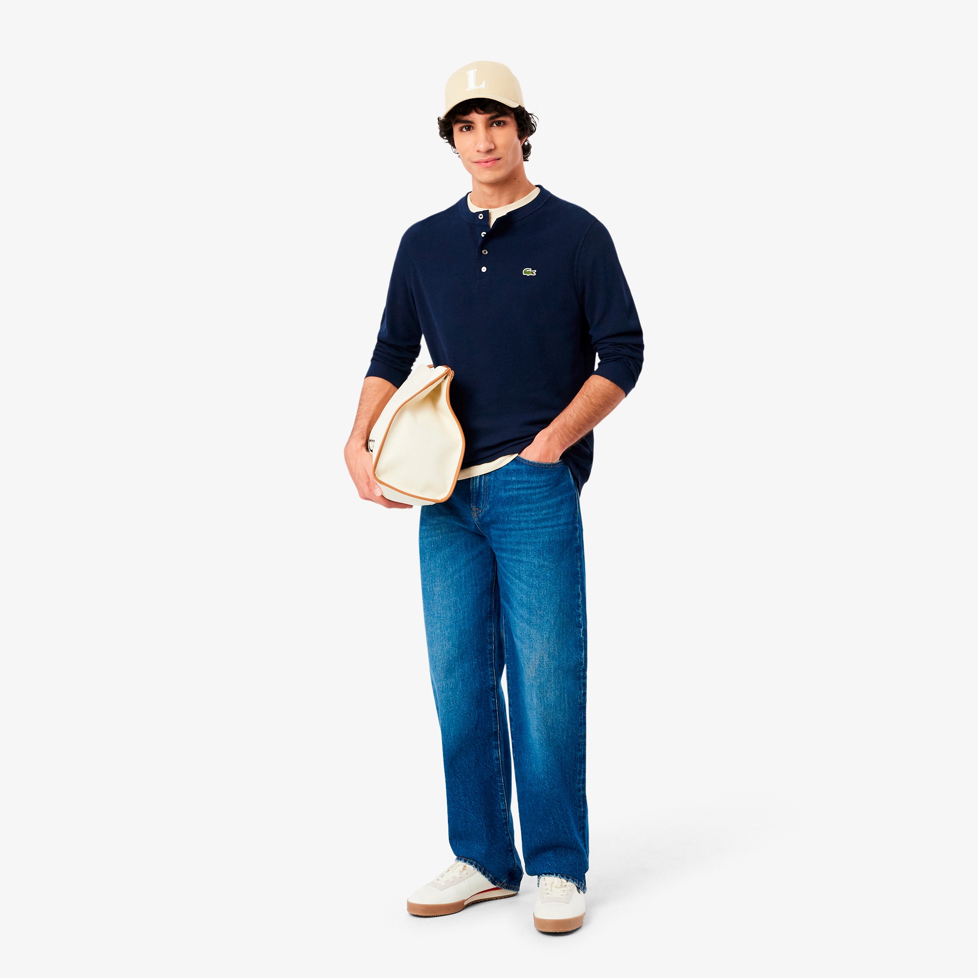 ヘンリーネックワッフルTシャツ TH1300 - ラコステ（LACOSTE）公式