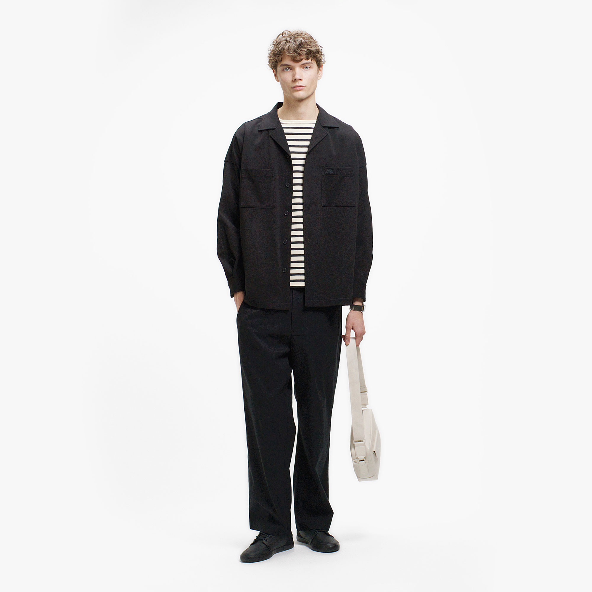 鹿の子地オープンカラーシャツジャケット CH013J - ラコステ（LACOSTE