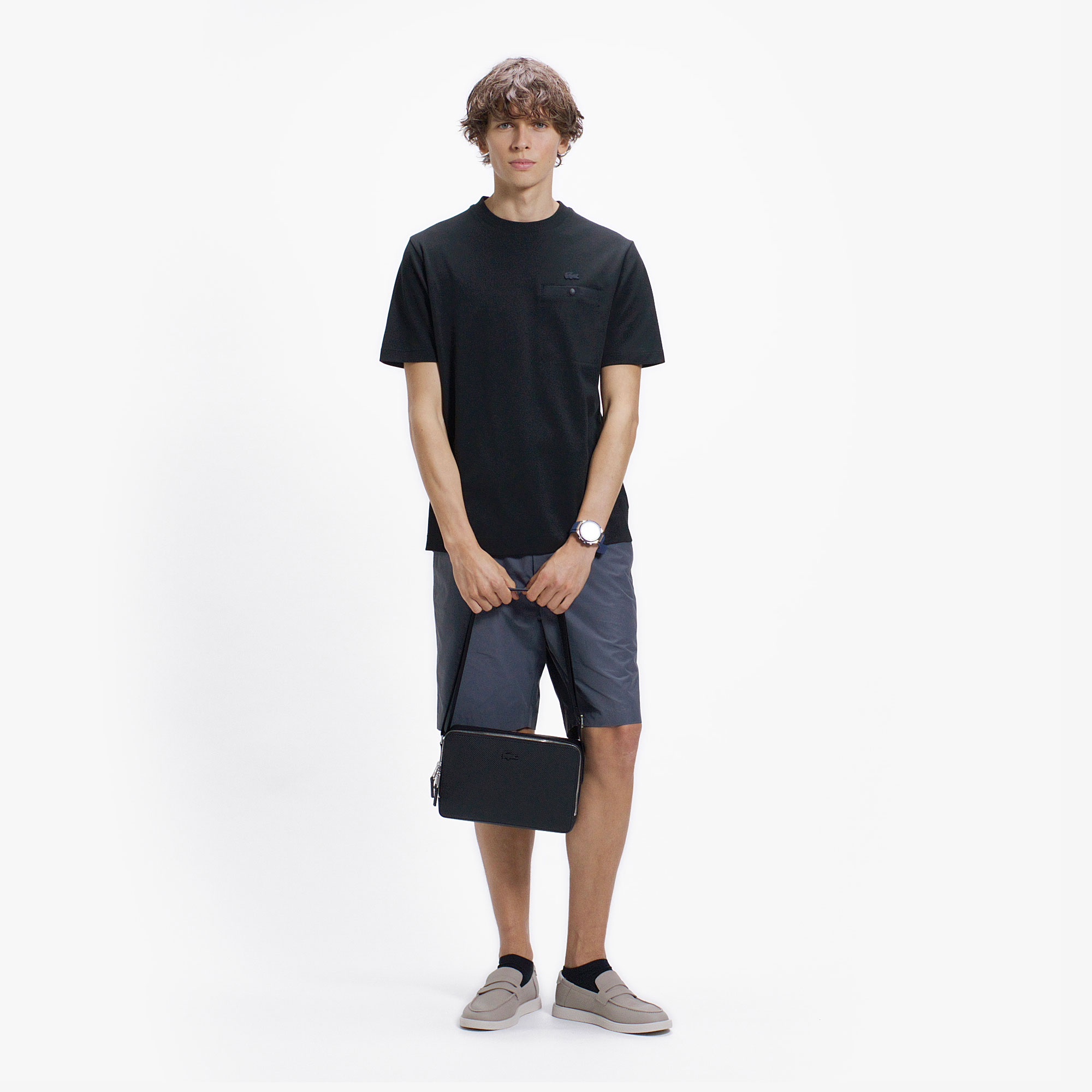 グログランポケットワントーンTシャツ AF421 - ラコステ（LACOSTE