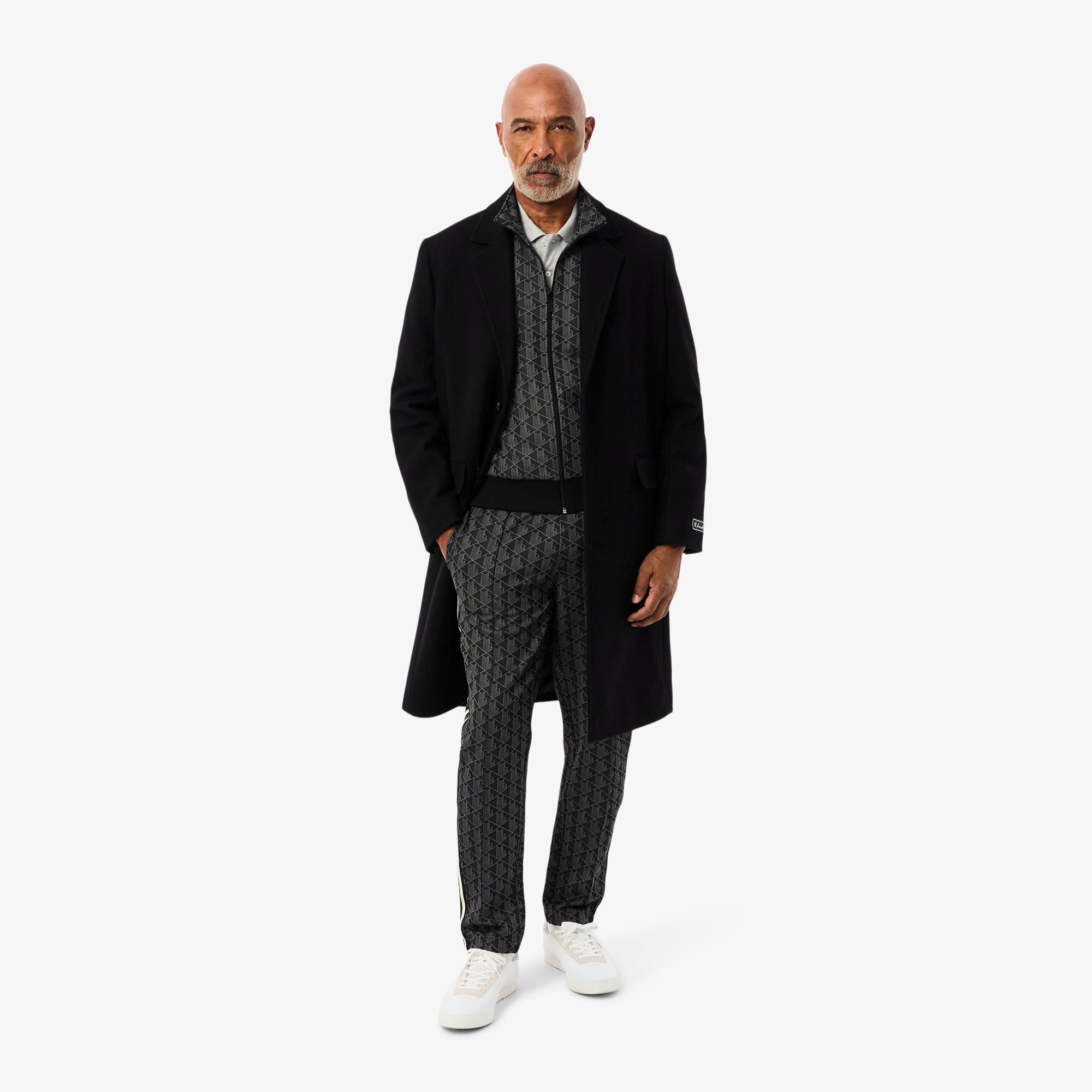 Lacoste トラックスーツ XSサイズ モノグラムジャカードトラックジャケット SH1368 - ラコステ
