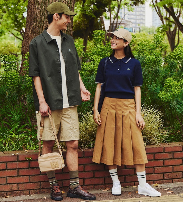【人気⭐LACOSTE】ベージュ　薄いコート　ワニ　サイズ42 ラコステ / LACOSTE 公式オンラインストア