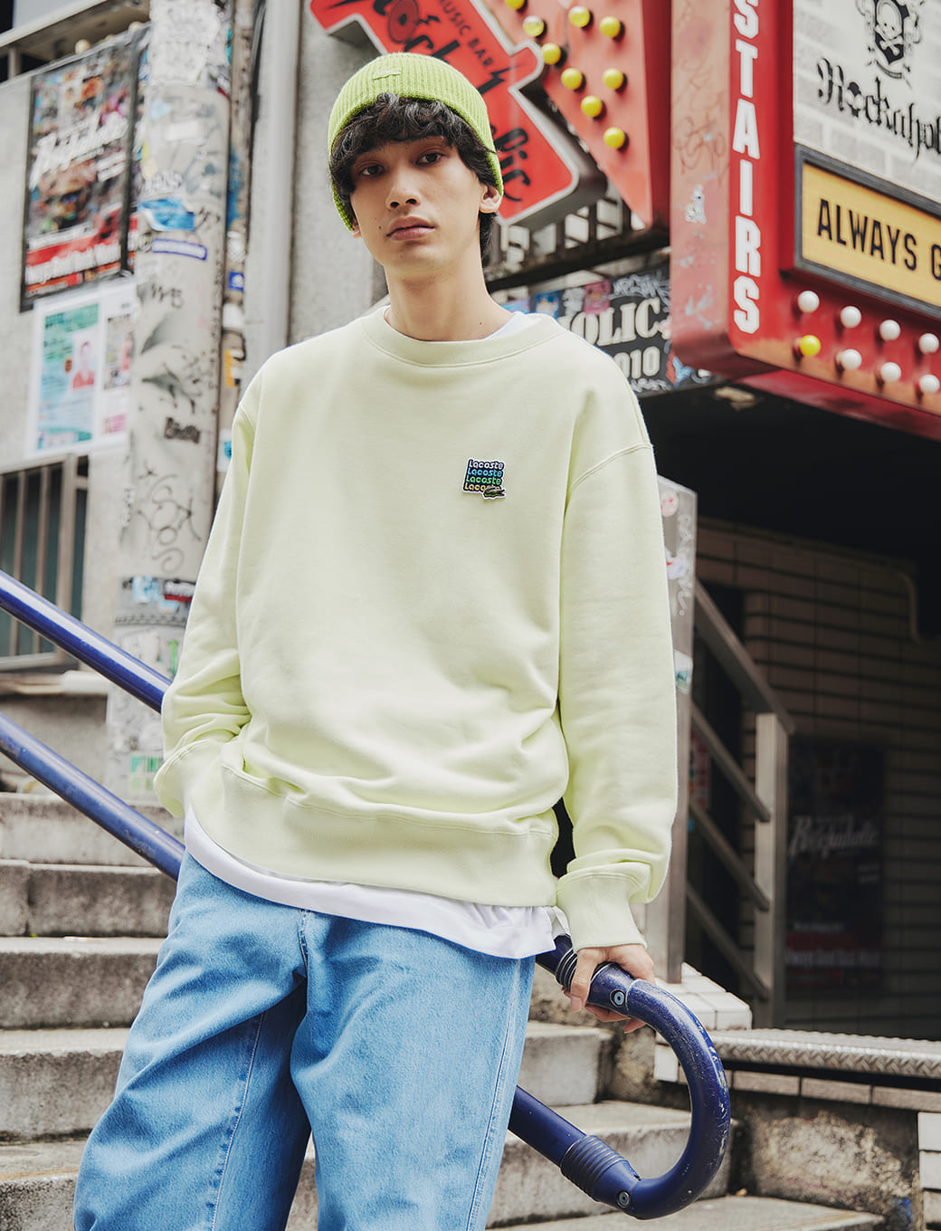 ラコステ トレーナー LACOSTE Lacoste ラコステ ビッグラコ プリント トレーナー