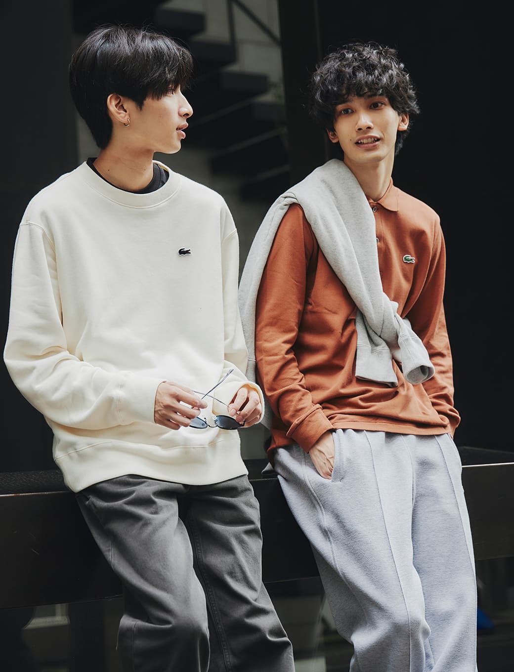 ラコステ トレーナー LACOSTE ラコステ スウェット トレーナー 3Dプリントクラシック