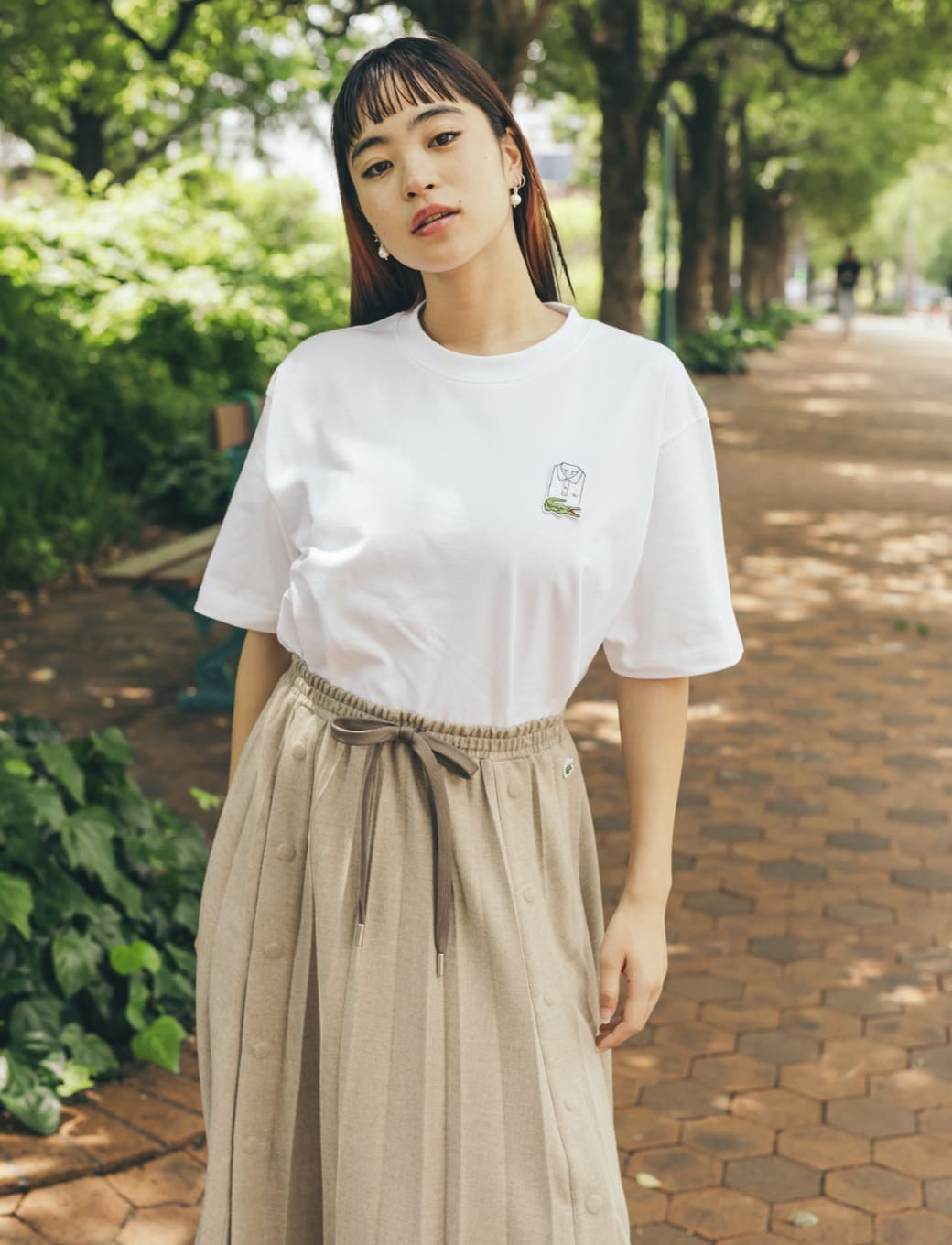 LACOSTE ベージュ Tシャツ サイズ2 楽天市場】ベージュ（ブランドラコステ）（Tシャツ・カットソー