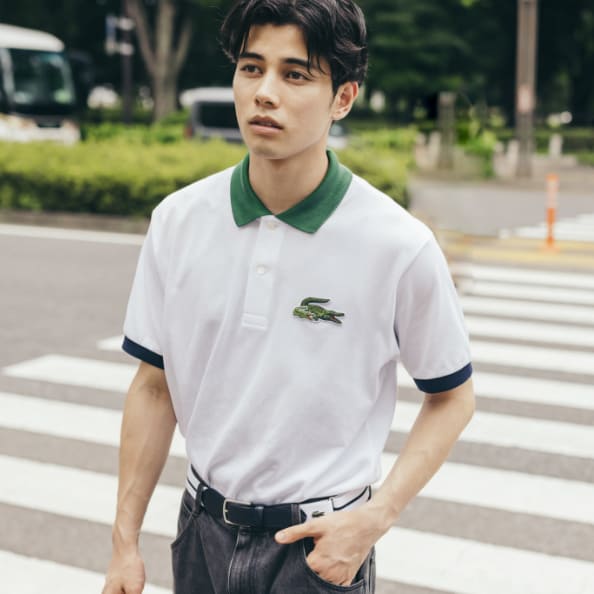 ラコステ　ポロシャツ　イレギュラー　miuさん着用 ラコステ ポロシャツ イレギュラー miuさん着用 ラコステ ポロシャツ