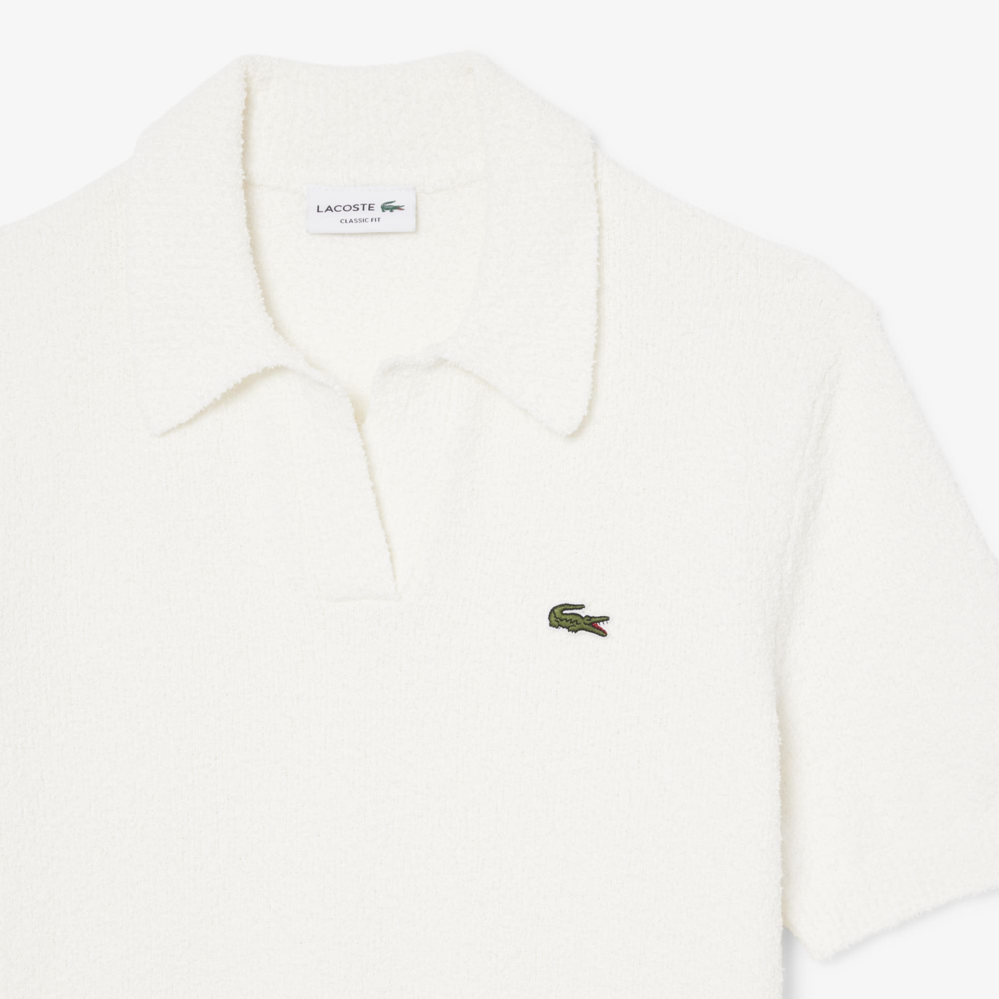 LACOSTE モノグラム ポロシャツ トラックパンツ セットアップ ベージュ LACOSTE（ラコステ） ジャージ モノグラムジャカードトラック