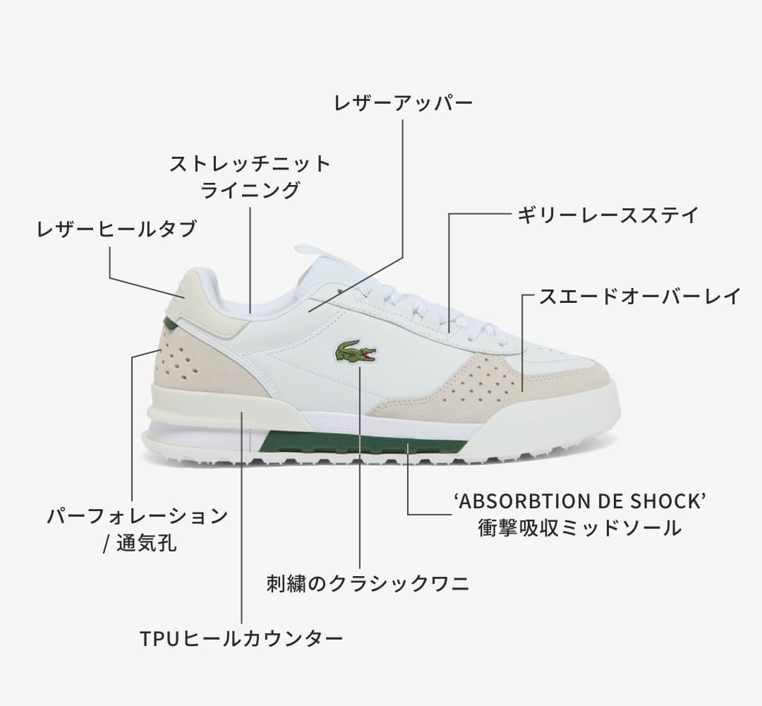 スニーカーコレクション - Tennis Heritage | ラコステ（LACOSTE）公式